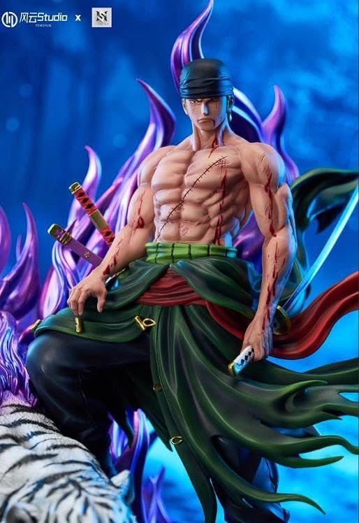 Amazon.co.jp: One Piece Zoro White Tiger Garage Kit Figure : Toys